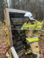 Strażacy OSP trenowali ratownictwo wodne i działania przy pożarach aut elektrycznych