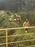 Strażacy OSP trenowali ratownictwo wodne i działania przy pożarach aut elektrycznych