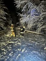 104 interwencje straży po intensywnych opadach śniegu