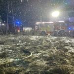 Nocne działania straży pożarnej w Bogacicy. Dwa pożary w jednej miejscowości