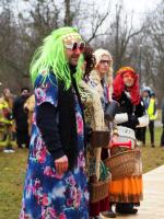 Wodzenie Bera w Muzeum Wsi Opolskiej. Tradycyjny mięsopust przyciągnął uczestników