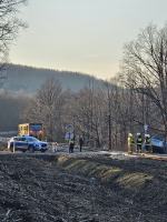 Zderzenie czeskiego pociągu z samochodem w Pokrzywnej