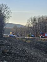 Zderzenie czeskiego pociągu z samochodem w Pokrzywnej