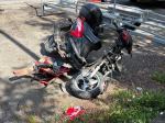 Motorowerzysta trafił do szpitala po zderzeniu z samochodem na ulicy Rejtana