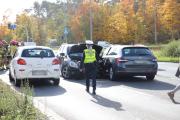 Wypadek czterech samochodów na obwodnicy Opola. Jeden z kierowców mógł jechać pod prąd