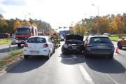 Wypadek czterech samochodów na obwodnicy Opola. Jeden z kierowców mógł jechać pod prąd