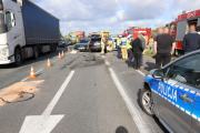Wypadek czterech samochodów na obwodnicy Opola. Jeden z kierowców mógł jechać pod prąd