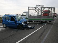 Ciężarówka wymusiła pierwszeństwo