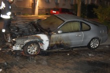 Spłonął samochód