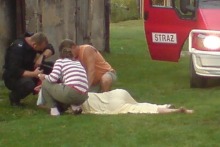 Kobieta uratowana z pożaru