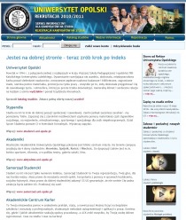 Rekrutacja online na Uniwersytet Opolski