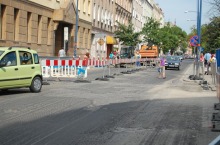 Wprowadzono objazd remontowanego skrzyżowania