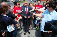 Lider SLD zabiegał o poparcie w Opolu