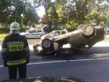 Toyota dachowała na Ozimskiej w Opolu