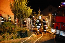 Pożar domu w Chmielowicach