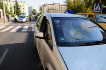 Potrącenie na Placu Kazimierza w Opolu
