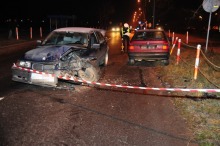 Czołowe zderzenie w efekcie poślizgu