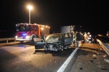 Cudem nie doszło do tragedii na autostradzie A4. Sprawca wypadku był pijany.