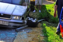 Zderzenie skody i opla w Walidrogach