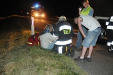 Zderzenie na autostradzie, kierowca zasnął za kółkiem 