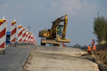 Odcinek drogi krajowej 45 przejezdny po remoncie