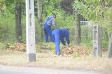 Bezdomni sprzątają Groszowice