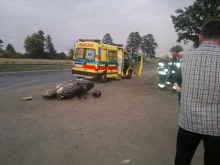 14-latek ranny w wypadku na motocyklu