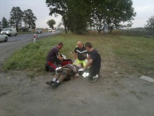 14-latek ranny w wypadku na motocyklu