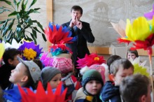 Prezydent Opola przywitał wiosnę z przedszkolakami
