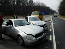 Dwie osoby ranne w wypadku pod Ozimkiem