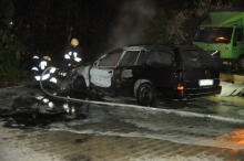 W nocy spłonął kolejny samochód