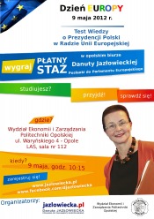 Wygraj płatny staż u europosłanki