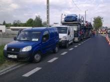 Poranny karambol w Dąbrowie