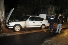 BMW spłonęło w nocy w centrum Opola