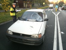 Starsza kobieta potrącona na przejściu dla pieszych na Chabrach