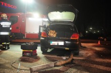 Nocna "szarża" po Opolu zakończona na latarni