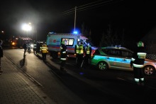 Wypadek w Zieleńcu, dwie osoby trafiły do szpitala