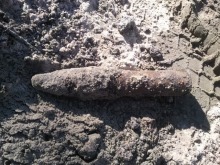 Półmetrowy niewybuch wykopany podczas prac ziemnych