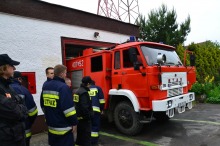 OSP Łosiów znów wyjeżdża do akcji. Wóz bojowy właśnie wrócił z naprawy.