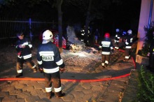 Pożar samochodu przy ulicy 1 Maja