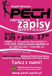 Nabór do Zespołu Pech rozpoczęty. Zapraszamy 4.09!