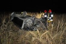 Pijany kierowca dachował na ulicy Północnej