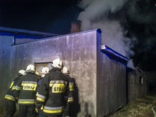 Spłonął magazyn sklepu w Byczynie