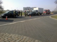 Trzy samochody zderzyły się na ul. Strzeleckiej