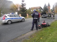 16-letni motorowerzysta ciężko ranny w wypadku w Przeczy