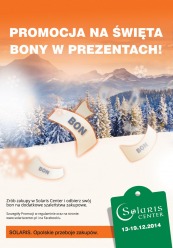 Promocja na święta- bony w prezentach od Solaris Center!