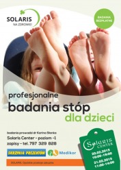 Bezpłatne badania stóp dla dzieci