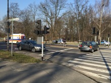 Wypadek na Zaodrzu spowodował ogromne korki