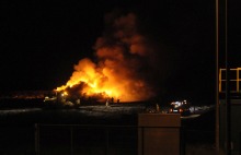 Pożar na wysypisku śmieci w Opolu