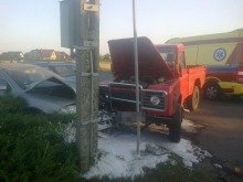 Trzy auta zderzyły się w Tarnowie Opolskim